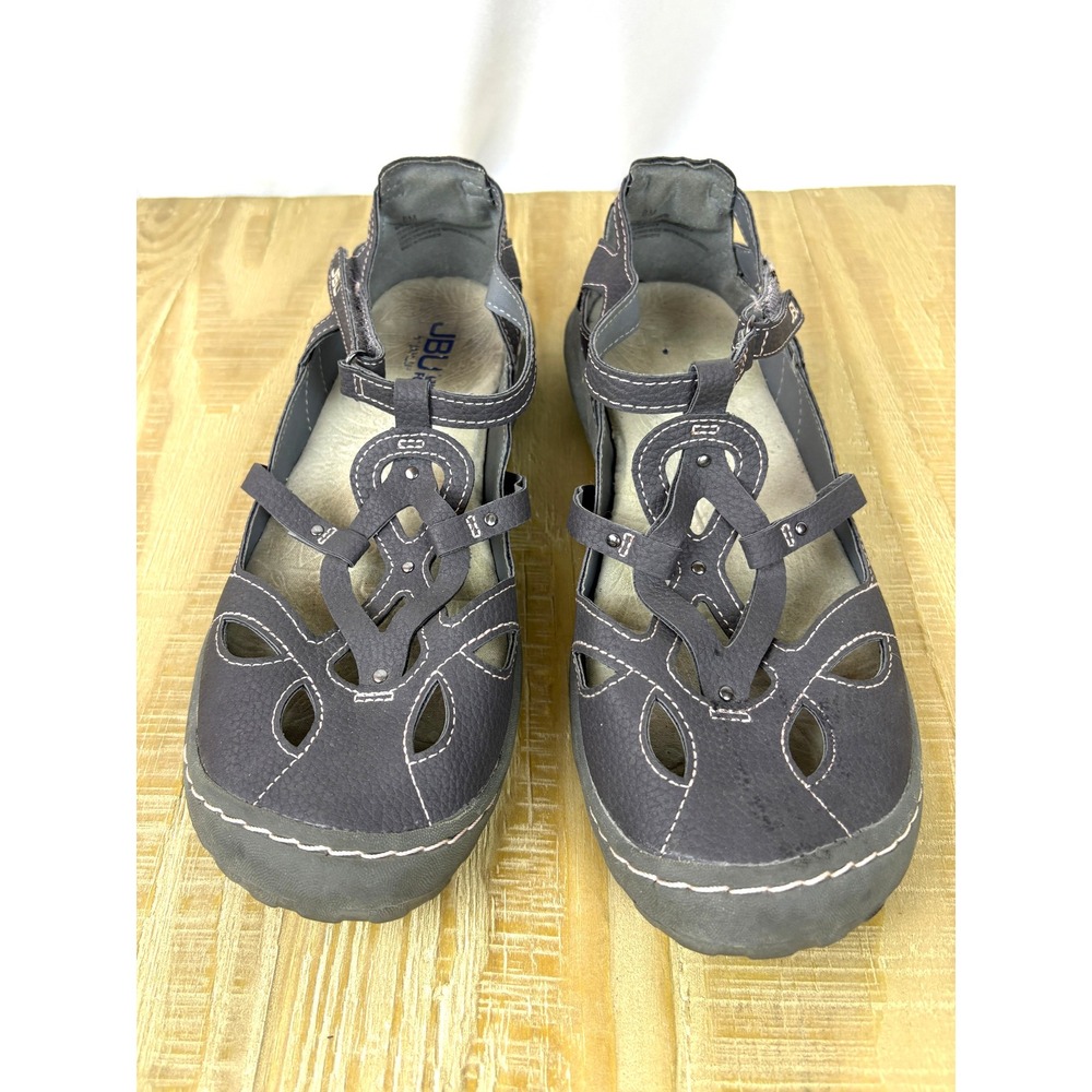 JBU Sydney Gorpcore Granola Earthy Mary Jane Vegan Leather Flats 8M